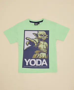 R&B Kids Star Wars Yoda Graphic T-Shirt - Mint Green