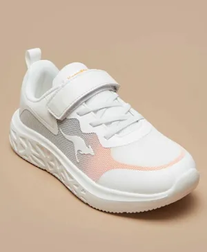 Kangaroos Velcro Closure Walking Shoes - White