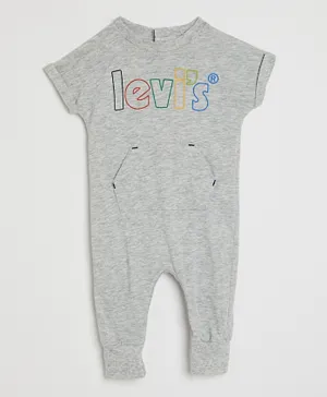 Levi’s Short Sleeves Coverall Romper - Grey