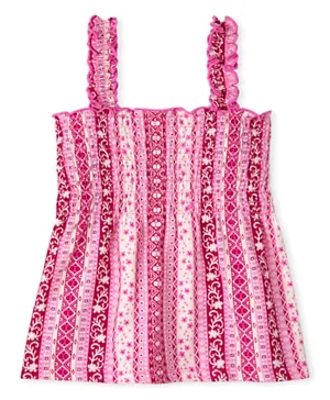 The Children's Place Part Smocked Tank Top - Bellflower