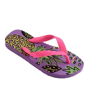 Havaianas Slim Glitter Trendy Flip Flops - Purple