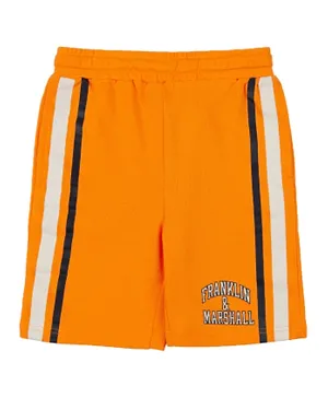 Franklin & Marshall Arch Stripe Shorts - Orange