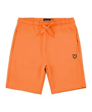 Lyle & Scott Eagle Patch Detail Jersey Shorts - Orange