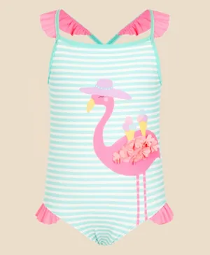 Monsoon Children Flamingo V Cut Swimsuit - Multicolor