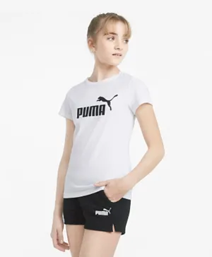 Puma Logo Tee & Shorts Set - White
