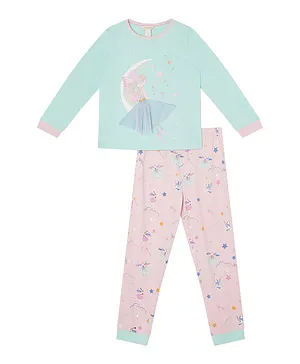 Monsoon Children Fairy Applique Pyjama Set - Blue