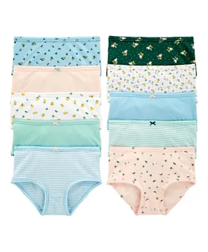 Carter's 10 Pack Stretch Floral Panties - Multicolor