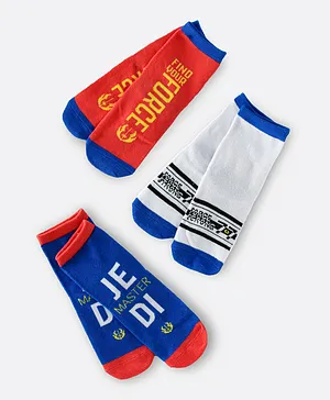 Disney 3 Pack Star Wars Crew Socks - Multicolor