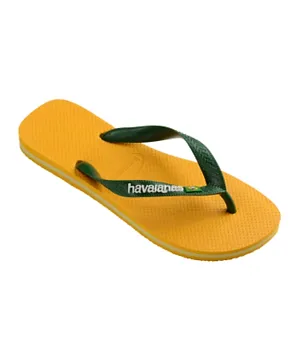 Havaianas Brazil Logo Pop Flip Flops - Yellow