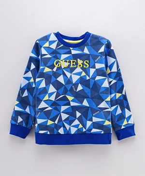 Guess Kids Triangle Sweatshirt - Royal Blue