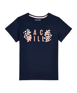 Jack Wills Floral Graphic T-Shirt - Blue
