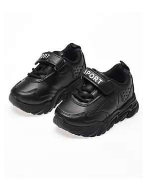 Babyqlo Velcro Closure School Shoes - Black