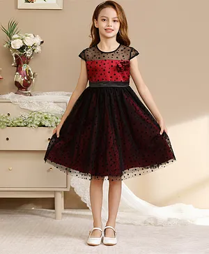 Le Crystal Polka Dot Party Dress - Multicolor