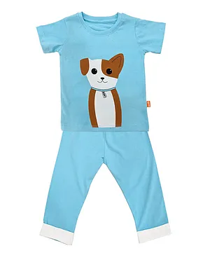 Plan B Woof Woof Nightsuit - Steel Blue