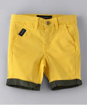 Guess Kids Satin Chino Shorts - Yellow