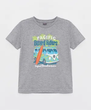 LC Waikiki Pacific Brand Riders T-Shirt - Grey
