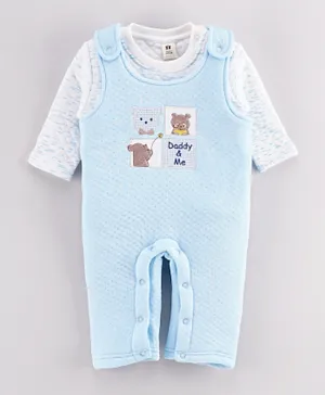 ToffyHouse Daddy & Me Romper with Inner Tee - Blue
