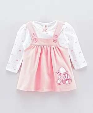ToffyHouse Duck Dress with Inner Tee - Pink