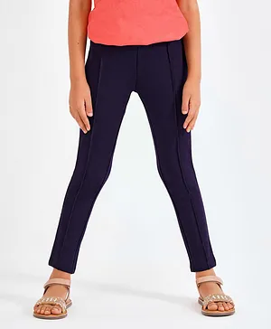 Primo Gino Full Length Jeggings - Navy Blue