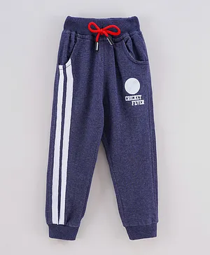 Game Begins Drawstring Lounge Pants - Indigo Blue