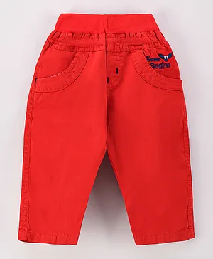 Game Begins Elastic Waist Pajamas - Red