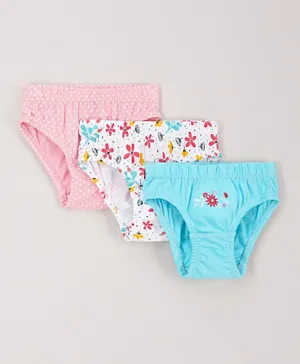 Babyhug 100% Cotton Panties Pack of 3 - Multicolor