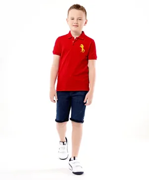 Primo Gino Polo T-Shirt - Red