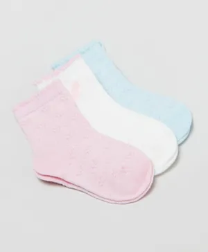 OVS 3 Pack Quarter Length Socks - Multicolor