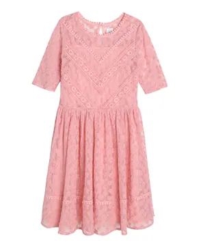 SMYK Crochet Dress - Light Pink