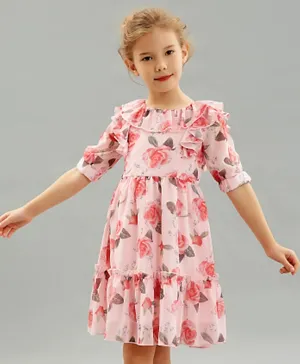 SAPS Floral Dress - Pink