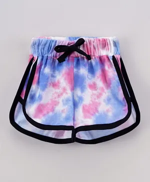 Game Begins Tie And Dye Shorts  - Multicolor