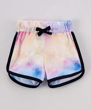 Game Begins Tie And Dye Shorts  - Multicolor