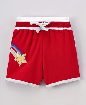 Game Begins Rainbow Shorts - Red