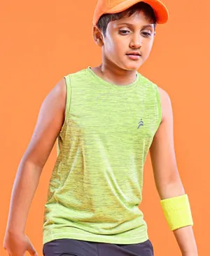 Pine Active Skin Friendly & Breathable Sportswear Sleeveless Solid Color T-Shirt - Multicolor