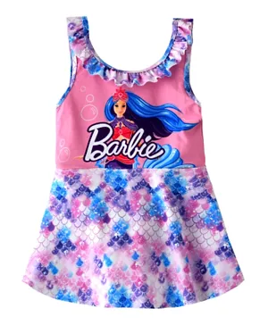 باربي ملابس سباحة بتصميم فستان - متعدد الألوان