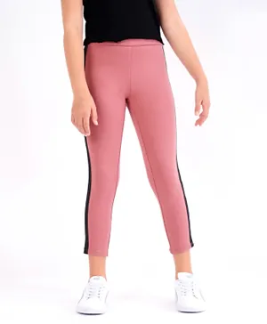Primo Gino - Jeggings with Side Tape - Onion Pink