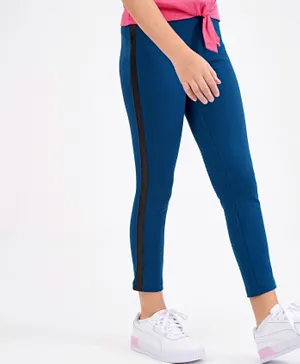Primo Gino - Jeggings with Side Tape - Teal