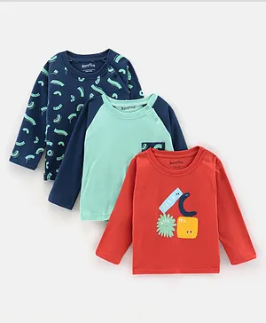Bonfino 3 Pack Full Sleeves T-Shirt - Multicolor