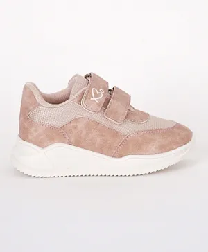Babyoye Sneakers with Velcro Closure - Pink