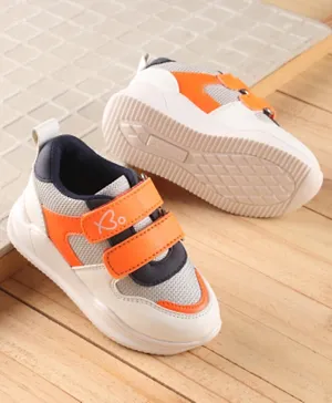 Babyoye Sneakers with Velcro Closure - Orange