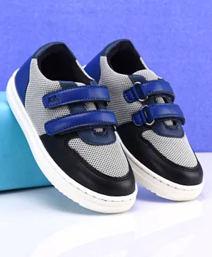 Babyoye Color Block Casual Shoes with Velcro Closure - Blue