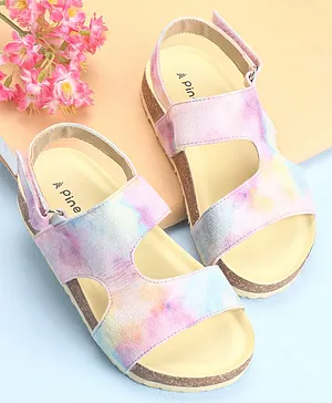 Pine Kids Velcro Closure Sandal Marble Print - Multicolour