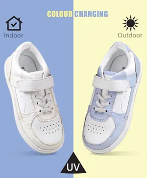 باين كيدز أحذية كاجوال بإغلاق فيلكرو للأطفال - أبيض