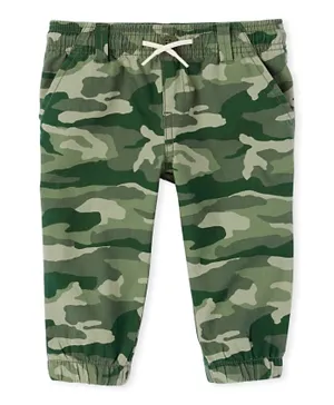 The Children's Place Camo String Joggers - Green