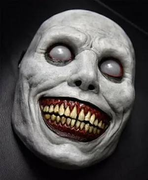 Brain Giggles Cosplay Horror Mask - White