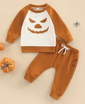 Kookie Kids Halloween Pyjama Set - Brown