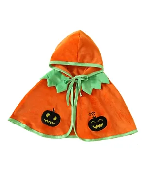 Kookie Kids Halloween Hooded Poncho - Orange