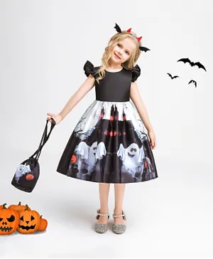 Kookie Kids Halloween Dress - Black