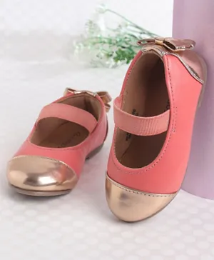 Babyoye Slip On Bellies With Bow Applique- Pink