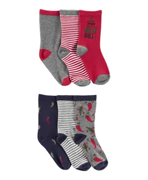 Carter's 6 Pack Super Comfy Socks - Multicolor